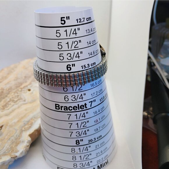 Vtg Native Navajo Sterling Silver Green Turquoise Cuff Bracelet wAdjustable Band - Picture 9 of 11